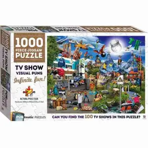 TV Show Visual Puns Jigsaw Puzzle 1000pcs