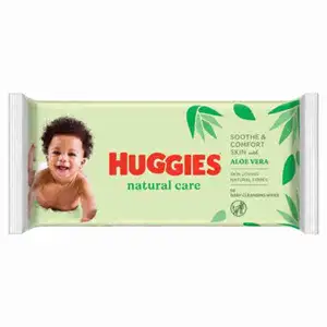 Natural Care Aloe Vera Baby Cleansing Wipe - Huggies