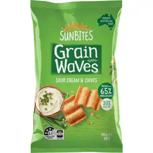 Grain Waves Sour Cream & Chives - Sunbites