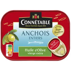 Whole Anchovies in Extra Virgin Olive Oil - Connétable