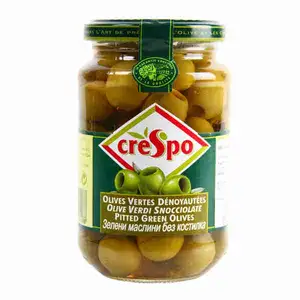 Pitted Green Olives - Crespo