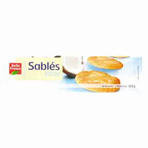 Coconut Shortbread Cookies - Belle France