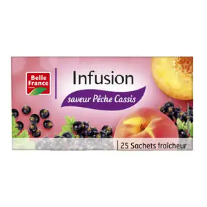 Peach & Blackcurrant Infusion Tea - Belle France