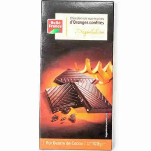 Dark Chocolate Tasting with Candied Orange Peel - Belle France
