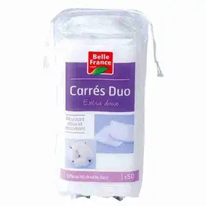 Square Extra Soft Makeup Remover Pad - Belle France