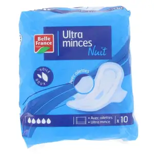 Night Ultra Thin Pad - Belle France