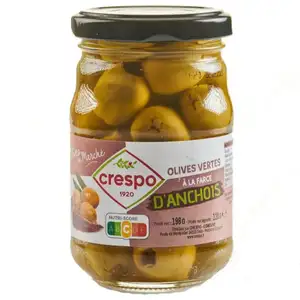 Green Olives Stuffed with Anchovies - Crespo