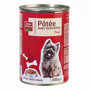 Paté with Chucks (Beef) for Small Dog - Belle France