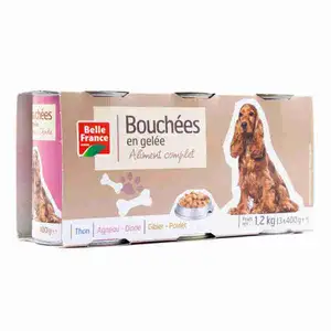 Mixed Bites in Jelly (Tuna, Lamb, Chicken) - Belle France