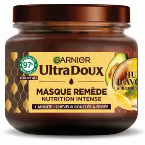 Curly Hair Masks Intense Nutrition Remedy Avocado Oil - Garnier