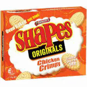 Chicken Crimpy Original Shapes Crackers - Arnott's