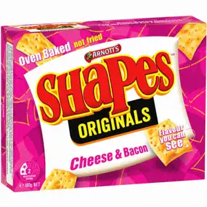 Cheese & Bacon Original Shapes Crackers - Arnott's
