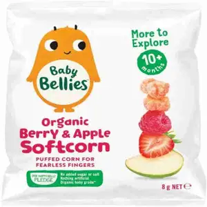 Organic Berry & Apple Softcorn 10m+ - Baby Bellies