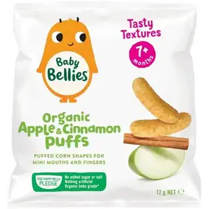Organic Apple & Cinnamon Puffs 7m+ - Baby Bellies