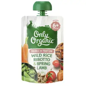 Wild Rice Rissotto & Spring Lamb Mashed for 6 Months Plus - Only Organic