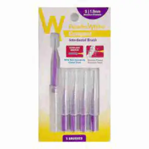 Compact Interdental Brush Purple - Pearlie White