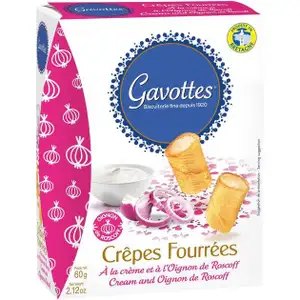 Filled Pancakes with Onion & Cream - Gavottes - Gavottes