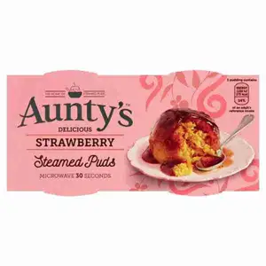 Strawberry Steamed Puds - Aunty's