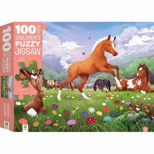Horsing Around 100pcs Children's Fuzzy Jigsaw Puzzle