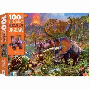 Dinosaur Island 100pcs Children's Scaly Jigsaw Puzzle