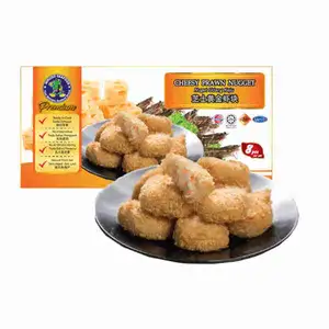 Premium Cheesy Prawn Nugget - Nikudo Seafood