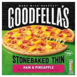 Stonebaked Thin Ham & Pineapple Pizza - Goodfella's