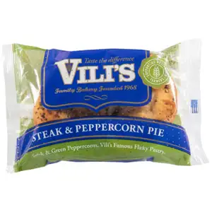 Steak & Pepercorn Pie - Vili's