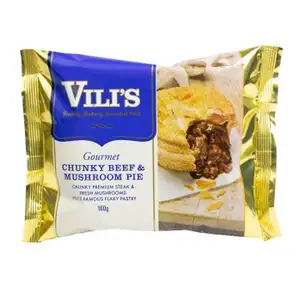 Chunky Beef & Mushroom Pie - Vili's