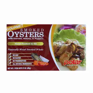 Smoked Oysters with Carrots, Onions and Peppers - Polar