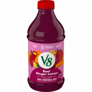 Beet Ginger Lemon Vegetable Juice No Added Sugar - V8