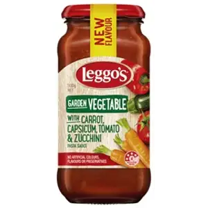 Garden Vegetable with Carrot, Capsicum, Tomato & Zucchini Pasta Sauce - Leggo's