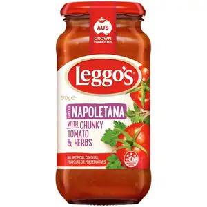 Napoletana with Chunky Tomato & Herbs Pasta Sauce - Leggo's