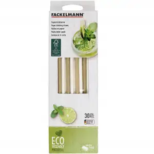 Set of 30 paper straw - Fackelmann