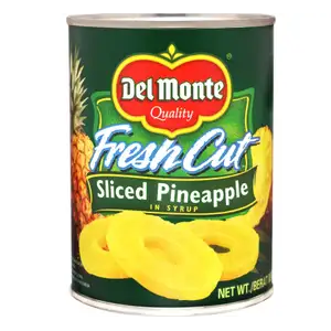Fresh Cut Sliced Pineapple in Syrup - Del Monte