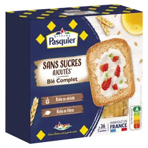 Whole Wheat Rusks No Added Sugar - Pasquier