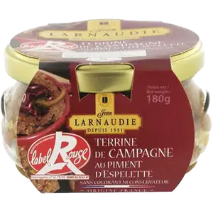 Country Terrine with Espelette Red Pepper - Larnaudie