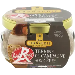 Country Pate with Porcini Mushroom - Jean Larnaudie - Larnaudie