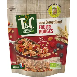 Crunchy Muesli with Red Fruits - Terres & Céréales BIO