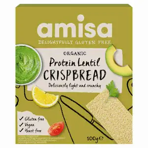 Organic Protein Lentil Crispbread - Amisa