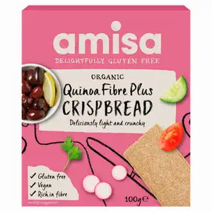 Organic Quinoa Fiber Plus Crispbread - Amisa