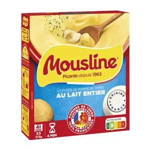 Mashed Potatoes with Whole Milk - Mousline