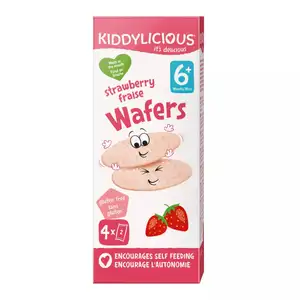 Gluten Free Strawberry Wafers - Kiddylicious