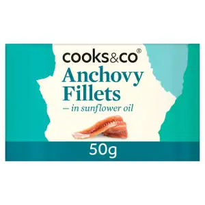 Anchovy Fillets in Sunflower Oil - Cooks & Co