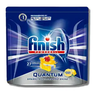 Powerball Quantum Lemon Sparkling Clean and Shine Dishwasher Caps - Finish