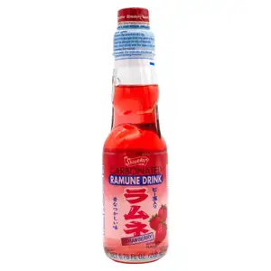 Carbonated Ramune Drink Strawberry - Shirakiku