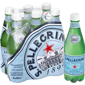 Sparkling Water Plastic Bottle 50cl Pack X6 - San Pellegrino