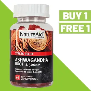 Ashwagandha Stress Relief - BUY 1 FREE 1 - NatureAid