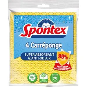 Super Absorbent & Odor-Neutralizing Sponge Cloth - Spontex