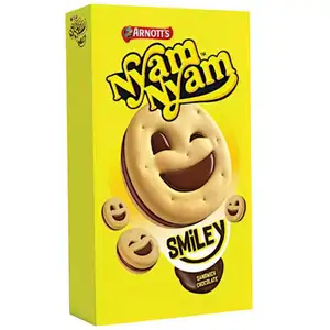 Nyam Nyam Smiley Chocolate Sandwich - Arnott's