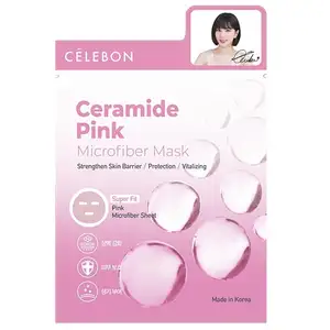 Ceramide Pink Microfiber Mask - Célebon